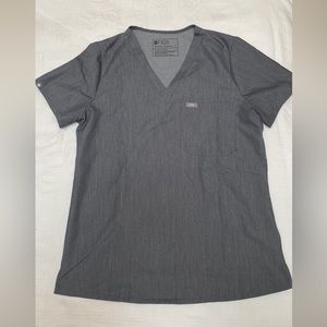 FIGS Catarina One-Pocket scrub top - small, graphite